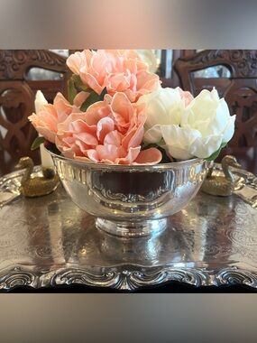 Reed & Barton #105 Silverplate Paul Revere Style Pedestal Bowl